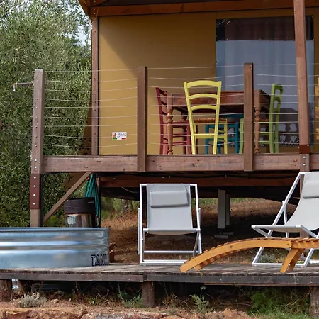 Luxe tent Glamping Stregaia