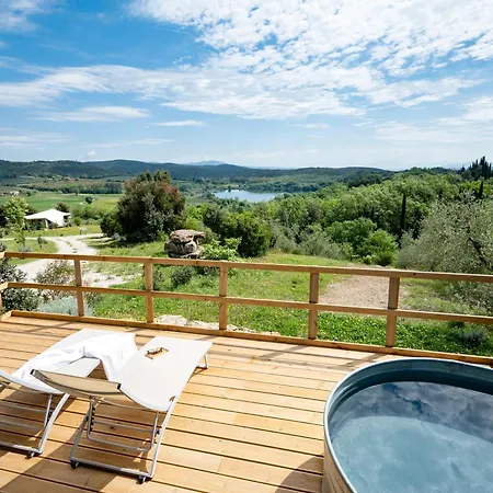 Luxussátor Glamping Stregaia